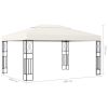 Gazebo 9.8'x13.1' Cream Fabric