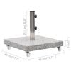 Parasol Base Granite 66.1 lb Square Gray