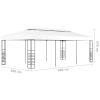 Gazebo Marquee 236.2"x118.1" White
