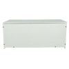 Outdoor Storage Box; 113 Gallon Wicker Patio Deck Boxes with Lid; Outdoor Cushion Storage Container Bin Chest for Kids Toys; Pillows; Towel Creme