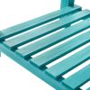 Blue Wood Raised Plant Stand; 40.2" L x 18.2" W x 32" H