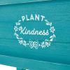 Blue Wood Raised Plant Stand; 40.2" L x 18.2" W x 32" H
