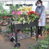 Aveyas Mobile Metal Raised Garden Bed Cart with Legs; Elevated Tall Planter Box with Wheels for Outdoor Indoors House Patio Backyard Vegetables Tomato