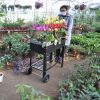 Aveyas Mobile Metal Raised Garden Bed Cart with Legs; Elevated Tall Planter Box with Wheels for Outdoor Indoors House Patio Backyard Vegetables Tomato