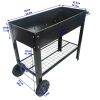 Aveyas Mobile Metal Raised Garden Bed Cart with Legs; Elevated Tall Planter Box with Wheels for Outdoor Indoors House Patio Backyard Vegetables Tomato