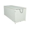 Outdoor Storage Box; 113 Gallon Wicker Patio Deck Boxes with Lid; Outdoor Cushion Storage Container Bin Chest for Kids Toys; Pillows; Towel Creme