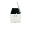 Outdoor Storage Box; 113 Gallon Wicker Patio Deck Boxes with Lid; Outdoor Cushion Storage Container Bin Chest for Kids Toys; Pillows; Towel Creme