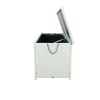 Outdoor Storage Box; 113 Gallon Wicker Patio Deck Boxes with Lid; Outdoor Cushion Storage Container Bin Chest for Kids Toys; Pillows; Towel Creme