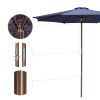 9 Ft Wooden Umbrella