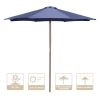 9 Ft Wooden Umbrella