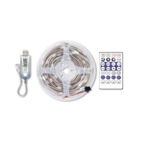 RGB Christmas Tree Decorative Light String (Option: 5m-Bluetooth app control)