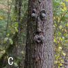 Resin Old Man Tree Hugger Bark Ghost Face Decoration Funny Tree Face  For Outdoor Yard Easter